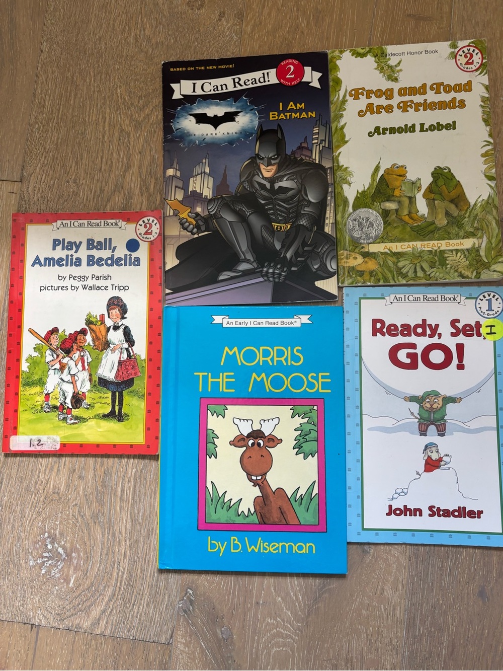 Set of 5 Children’s 'I Can Read!' Early Readers — Bright Color Covers